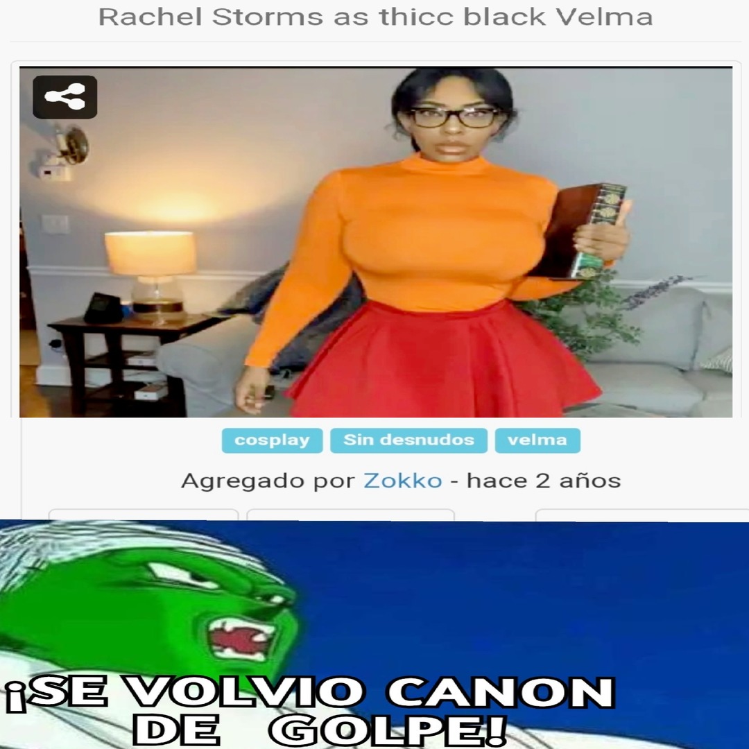 Velma negra se volvió canon de golpe - meme