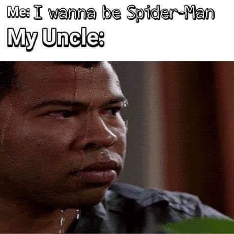I wanna be Spider-man - meme