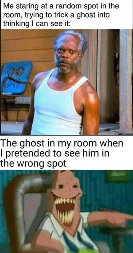 If a ghost has nothing better to do than watch a young boy masturbate, I feel very sorry for it - meme