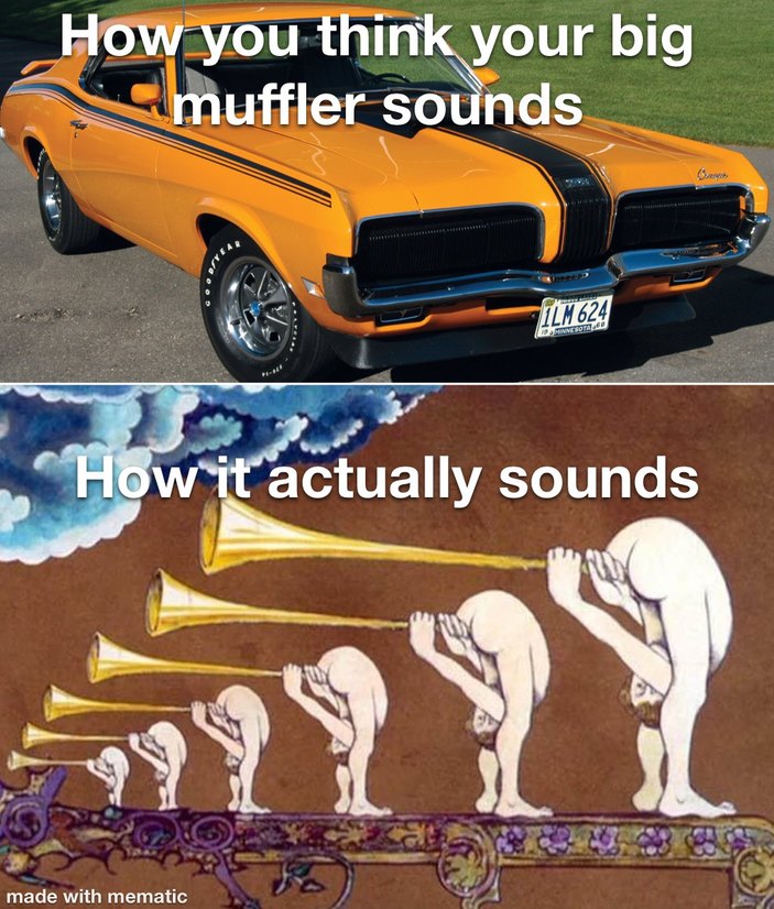 loud cars - meme