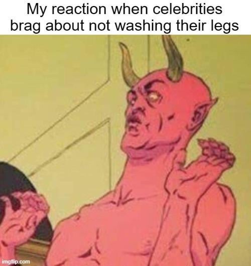 Wash your legs - meme