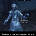 poor poor falmer. never got a chance to sip, and BAM, freezy falmer.