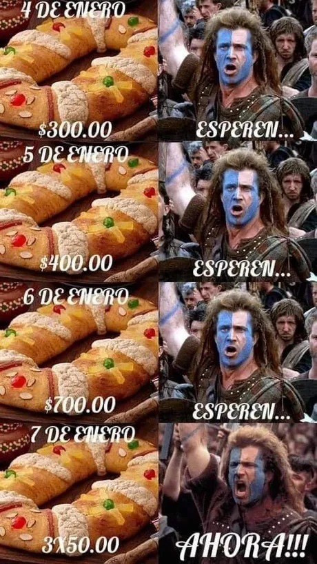 Meme de la Rosca de Reyes