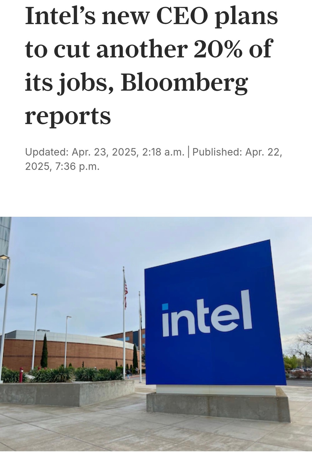 Intel's new CEO doing speedruns on job cuts - meme