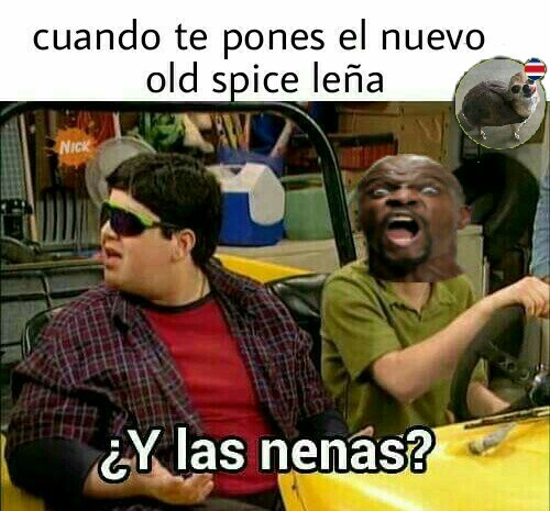 Hombres, hombres usen old spice leña - meme