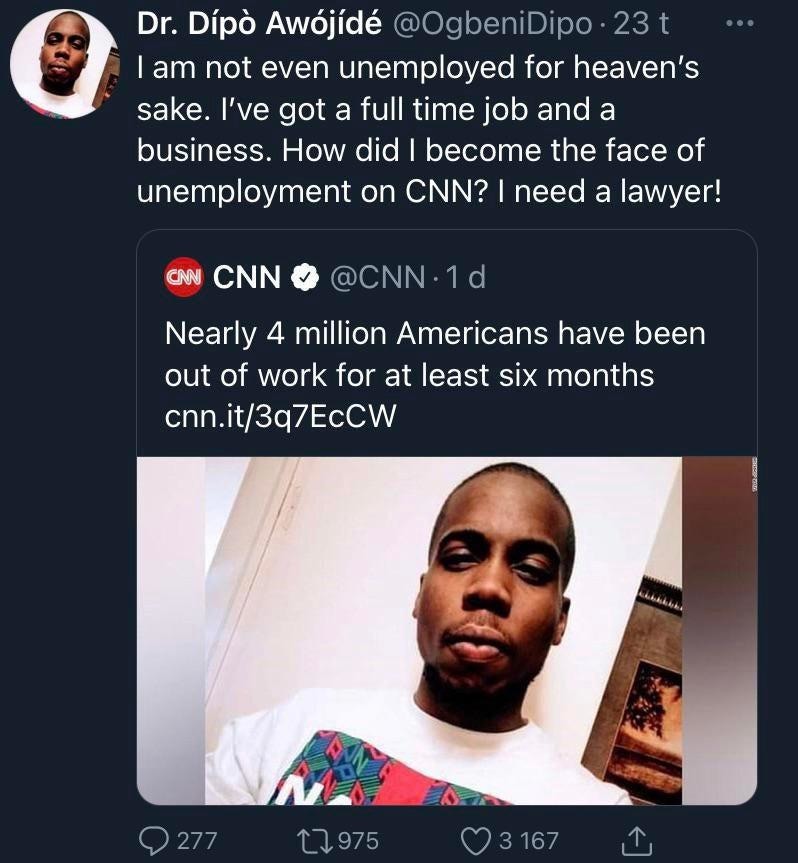 Black man no work - meme