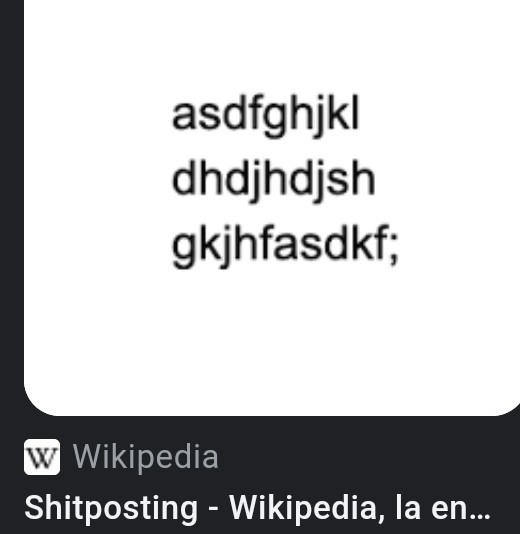 Según Wikipedia esto es el shitpost xD - meme