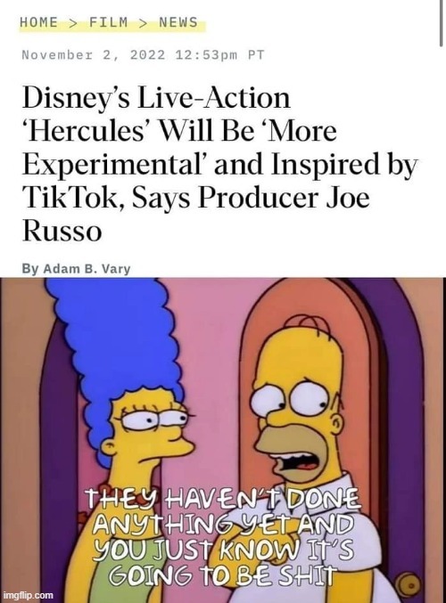 Hercules Live Action news - meme