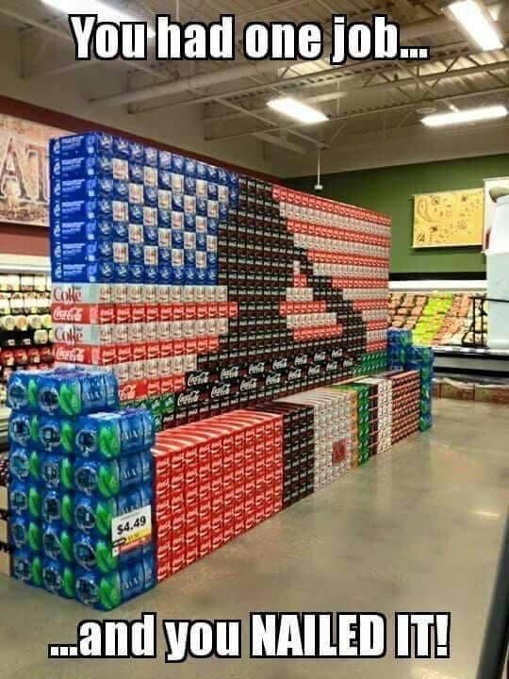 Patriotic soda boxes - meme