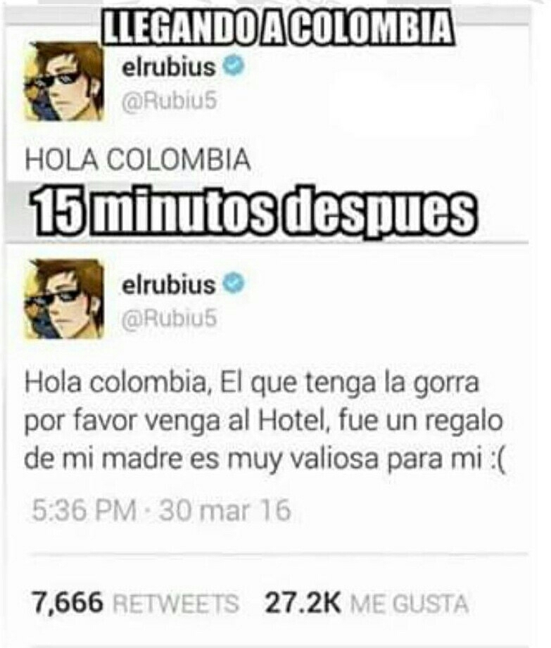 Colombia presente - meme