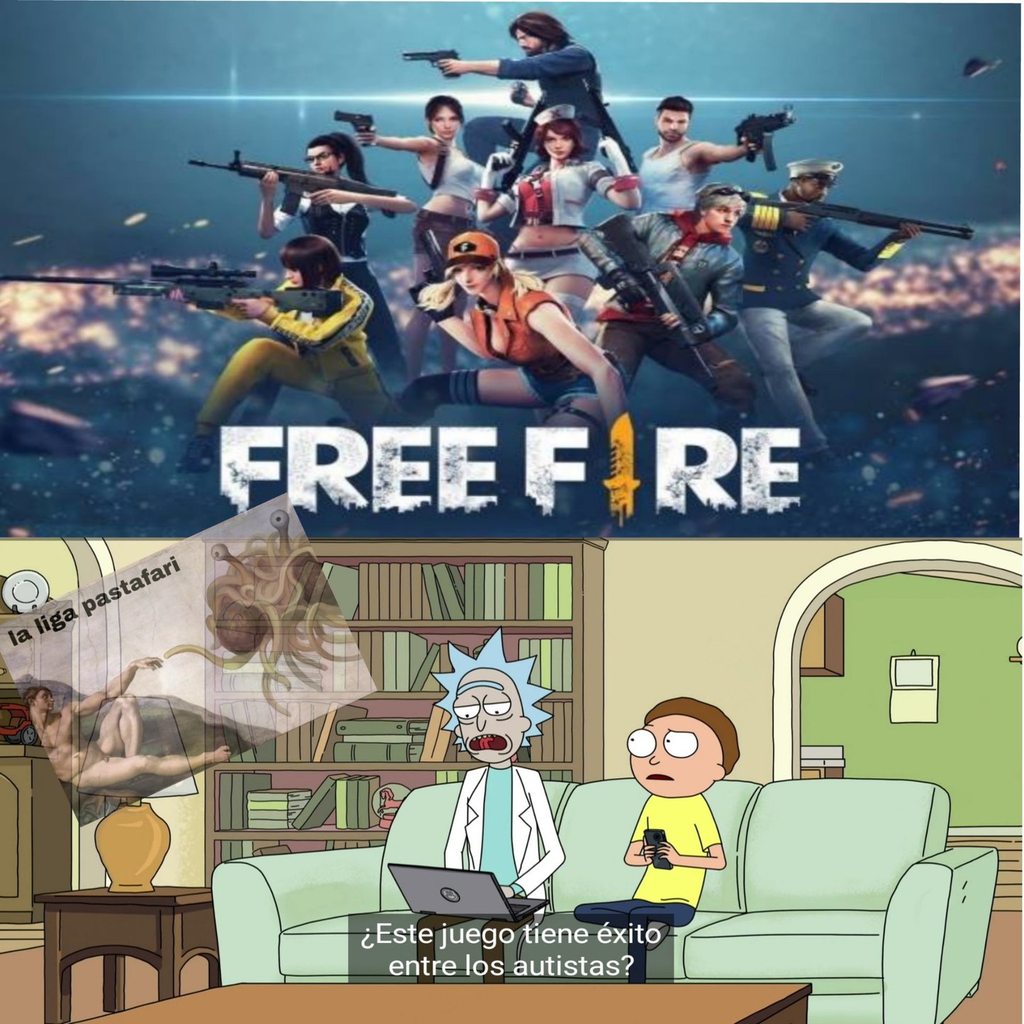El título no juega free kk - meme