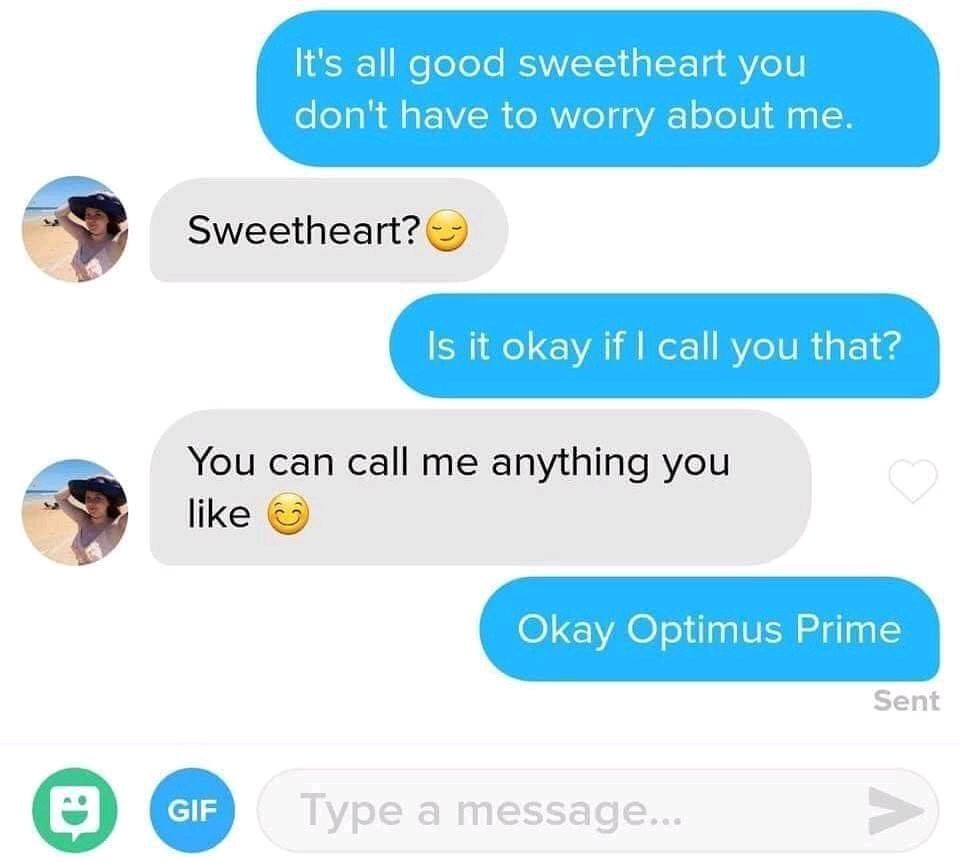 Don't call me daddy, call me optimus prime - meme