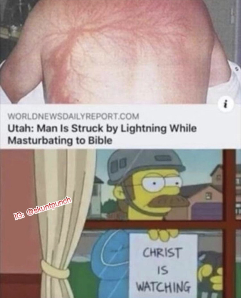 Christ is always watching - meme