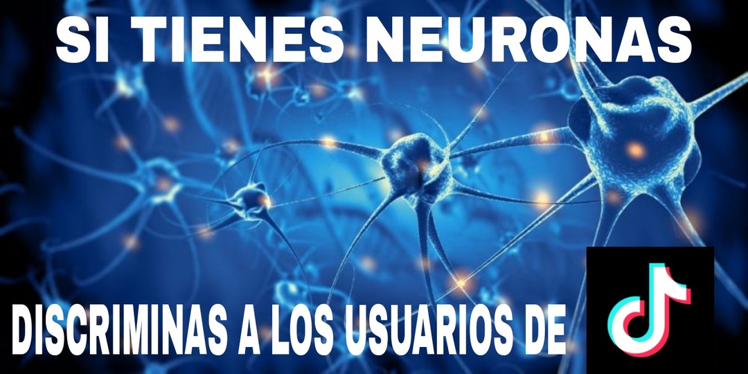 Tiktokers sin neuronas - meme