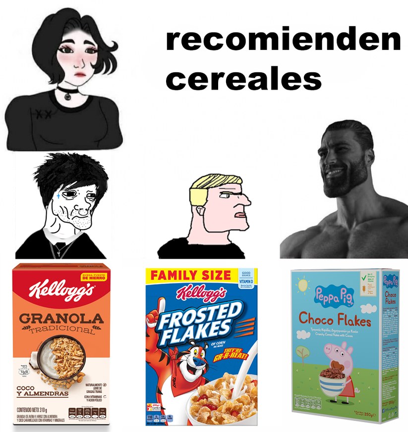 Recomienden cereales - meme