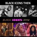 Black icons then vs now