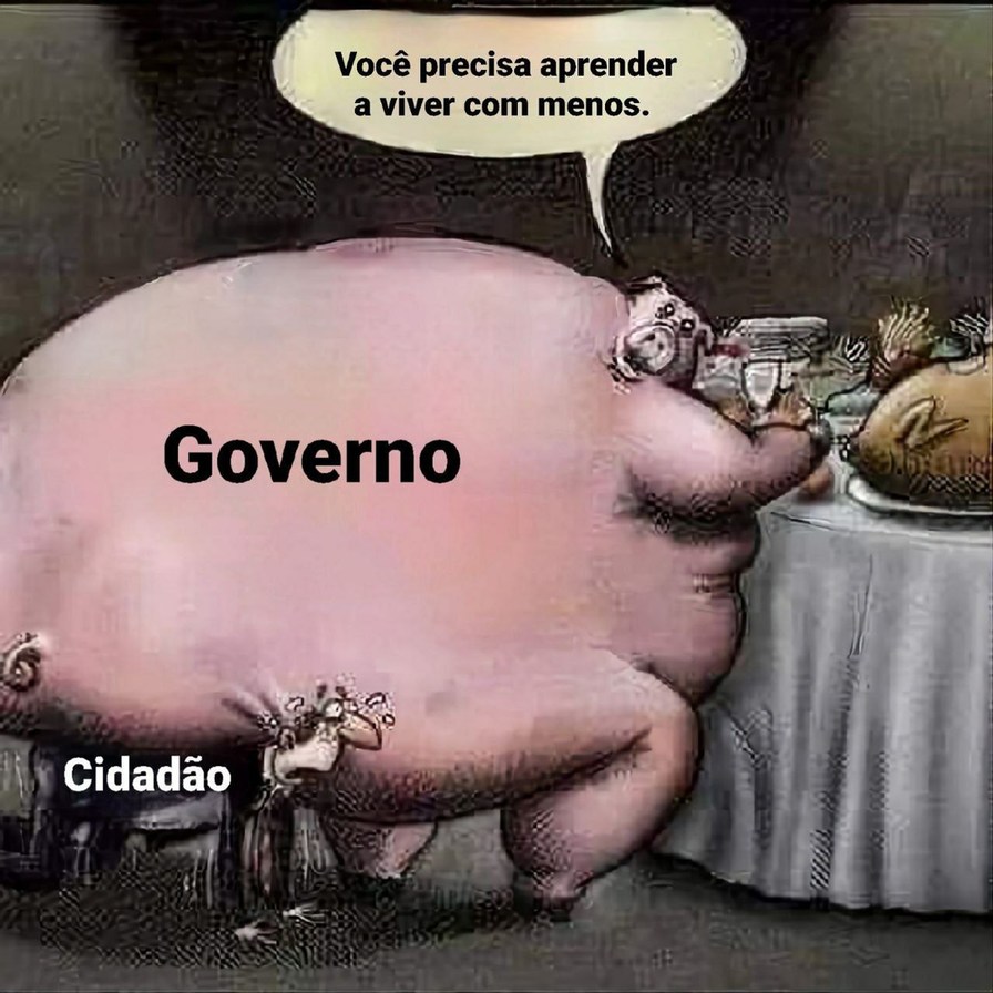 Cuzao gordo do governo - meme