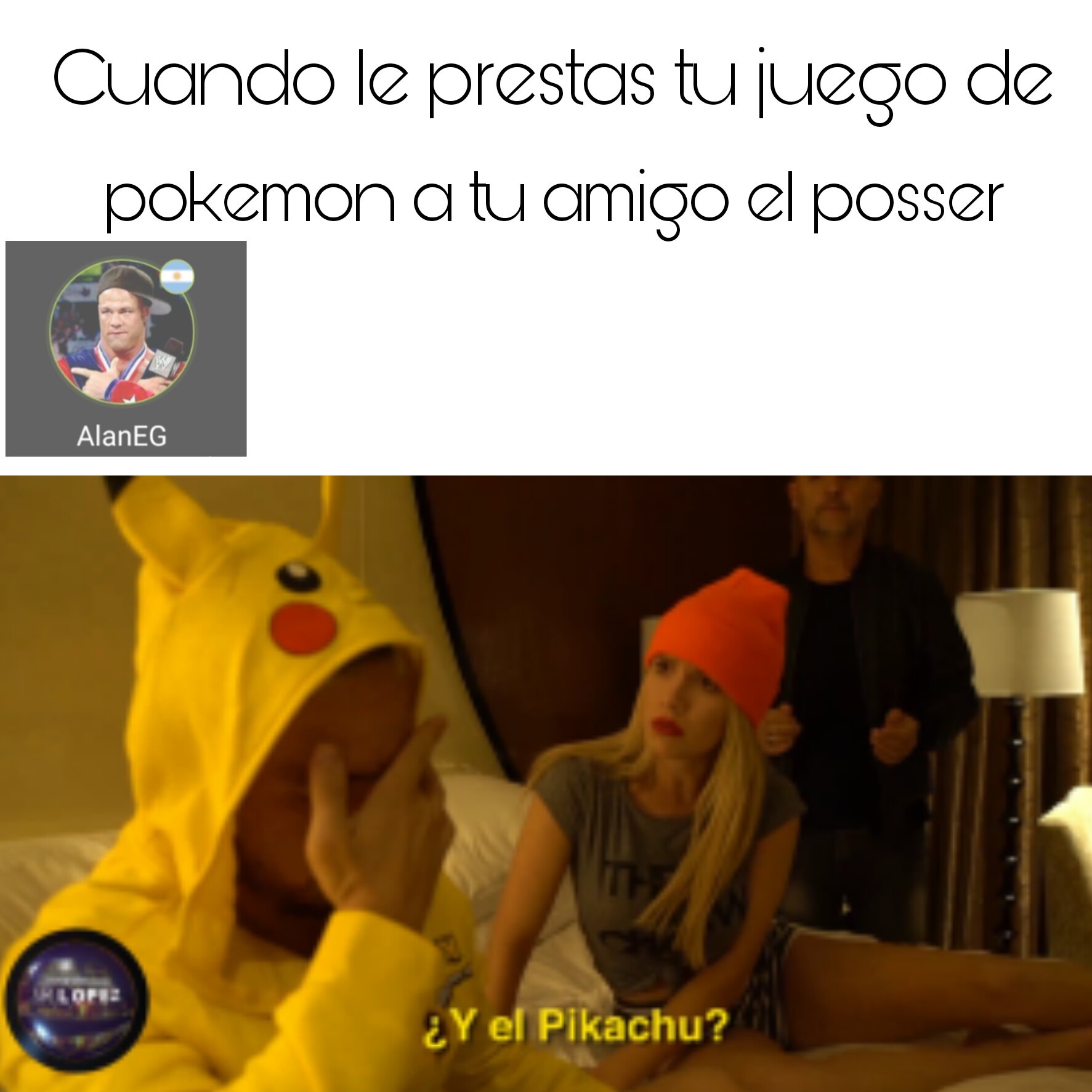 No me gusta pikachu - meme