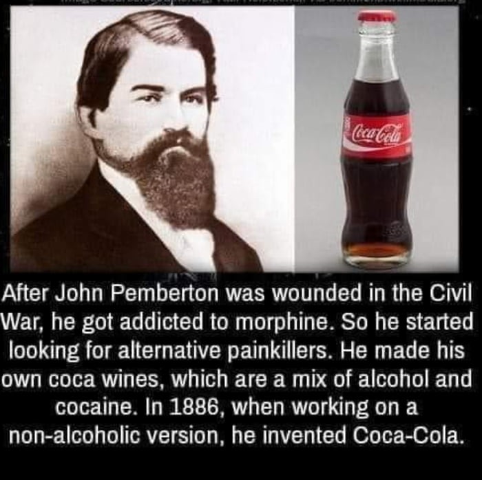 Coca-Cola and its drug addiction origins - meme
