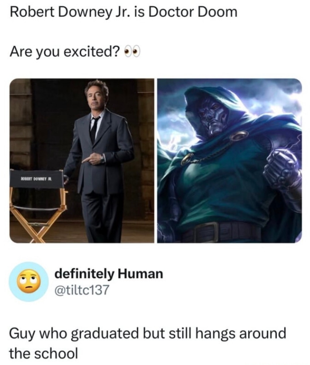 Robert Downey Jr as Doctor Doom? Bro’s entering his villain arc - meme