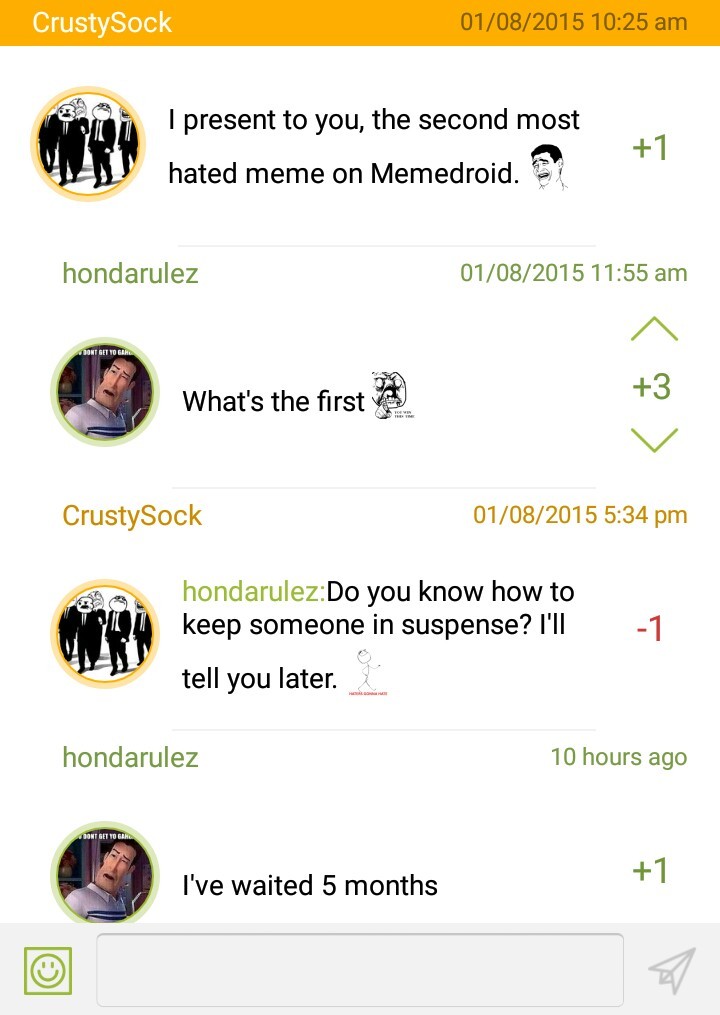 Memedroid being available on iPhone was the answer lulul