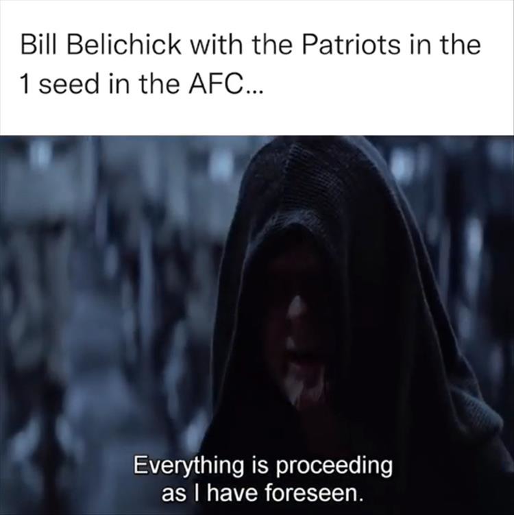 I actually like Bill Belichick, the criminal genius, the "Lex Luthor" of the NFL. - meme
