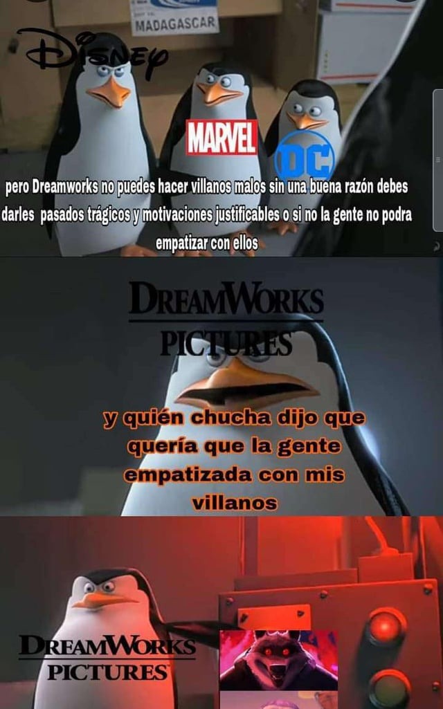Villanos de Dreamworks - meme