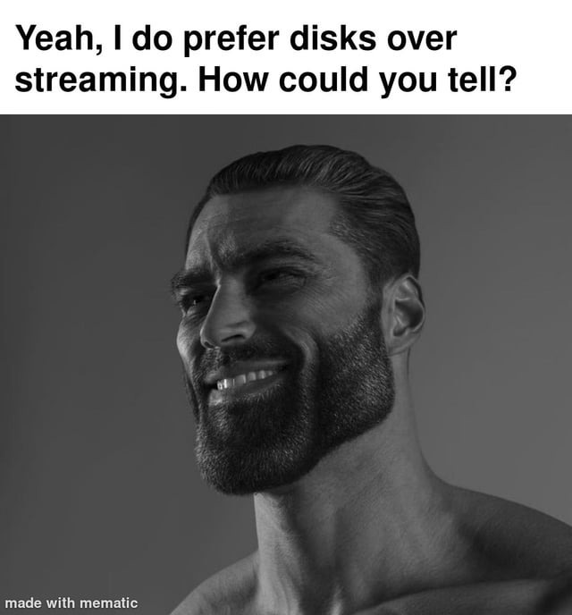 Disks over streaming - meme