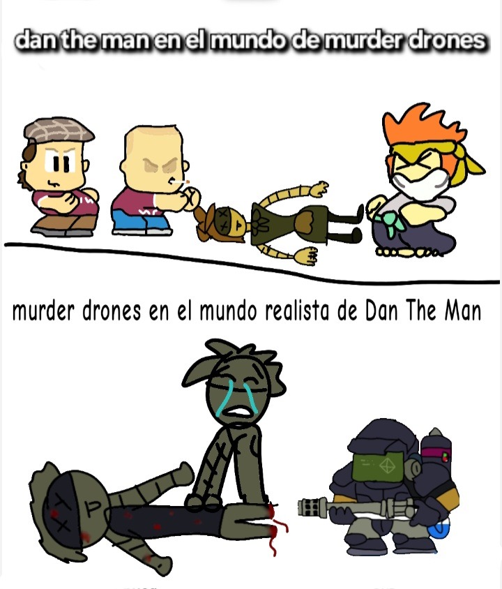 Perdón si los caca drones no me salieron, es que no se dibujar bodrios - meme