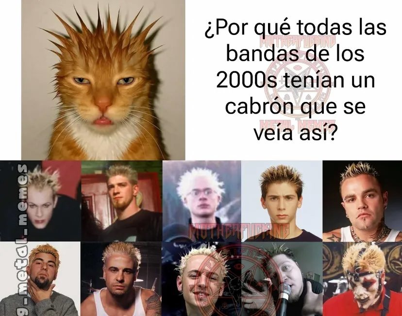 Por contrato todas las bandas emo traían a este tío - meme