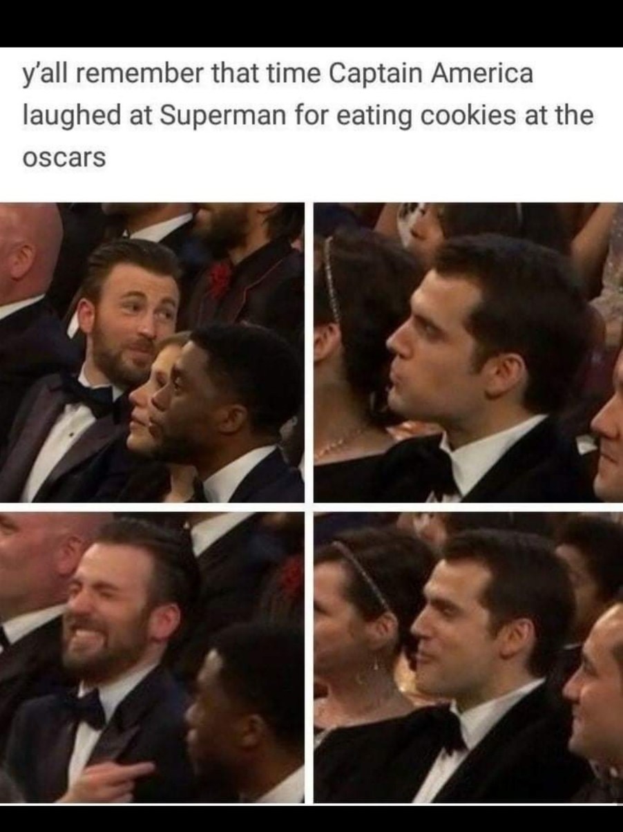 Captain America bullies Superman - meme