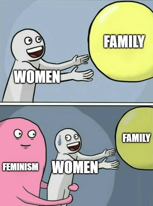 Feminism Vs Family - meme