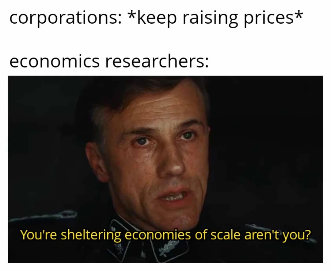 Economics researchers - meme