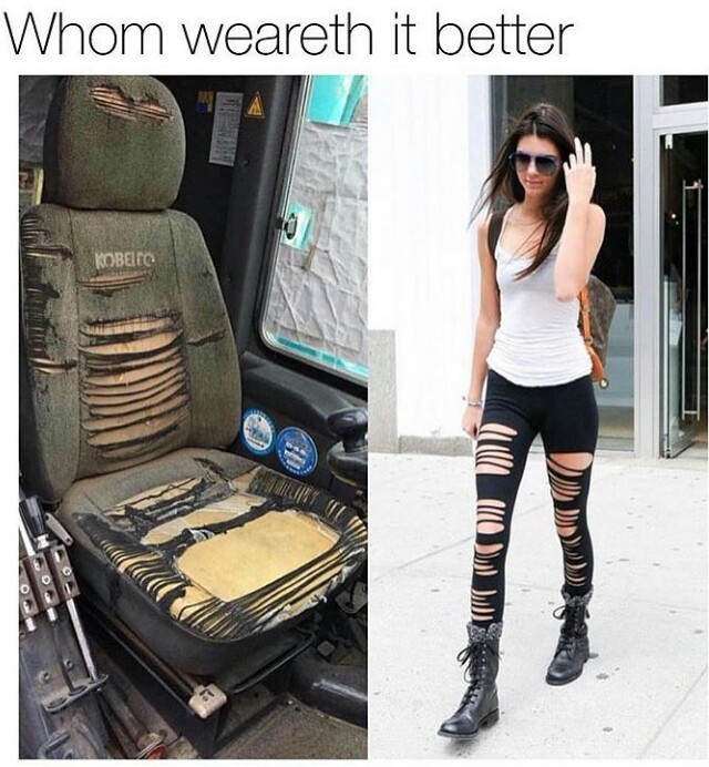 I wore it better - meme