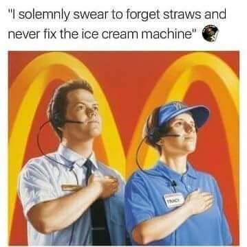 Every McDonald's branch - meme