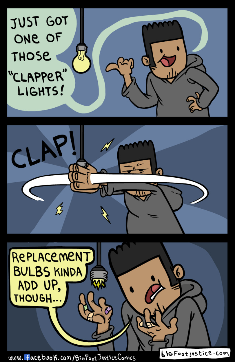 Even I want such clapper lights - meme