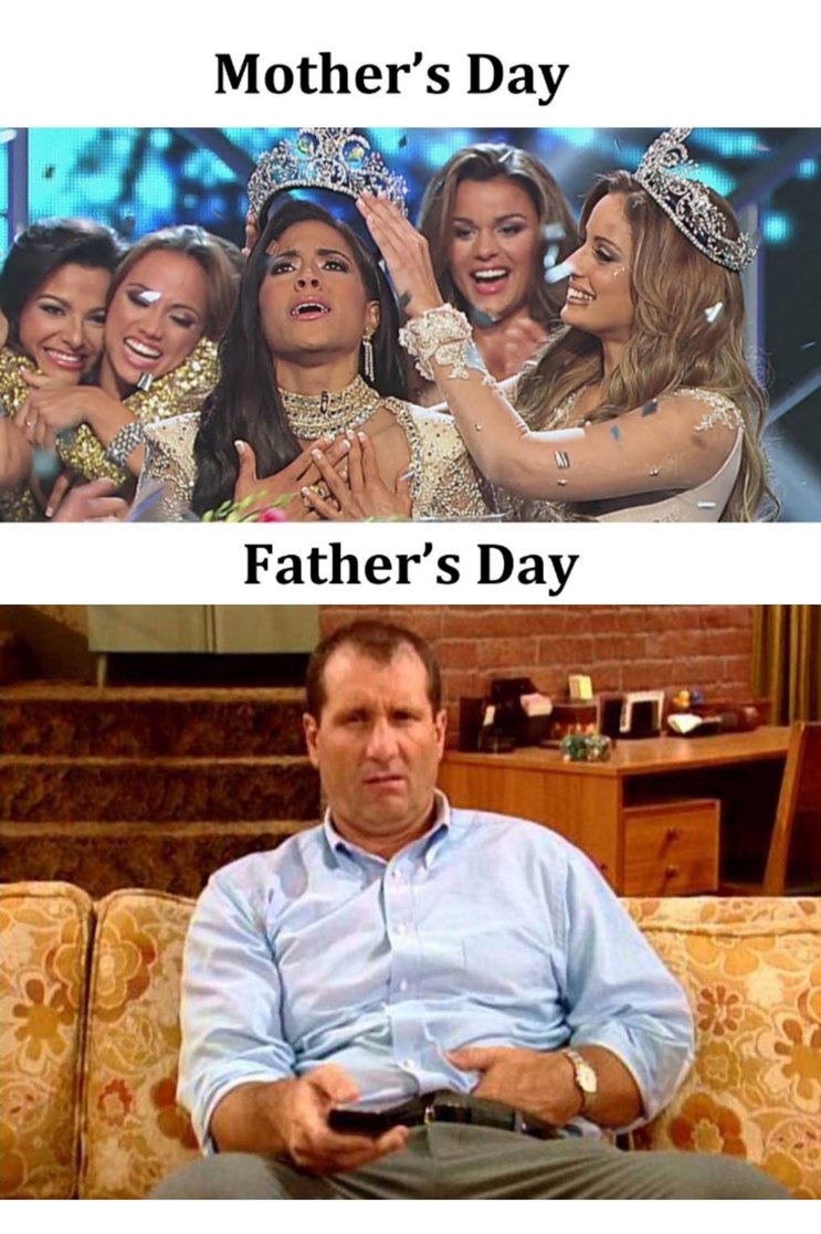 Mother's day vs Father's day - meme