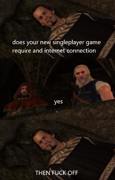 Singleplayer game - meme