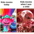 Kid movies then and now