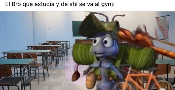El bro que va de la uni al gym y parece meme viviente