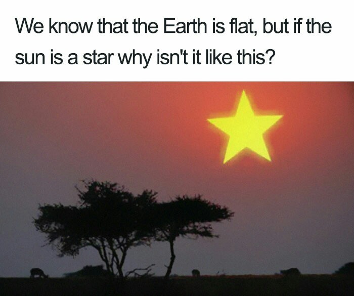 Genuine question asked by a flat earther - meme