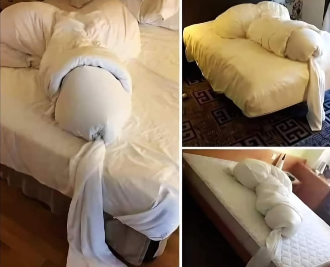Only way to leave hotel sheets . - meme