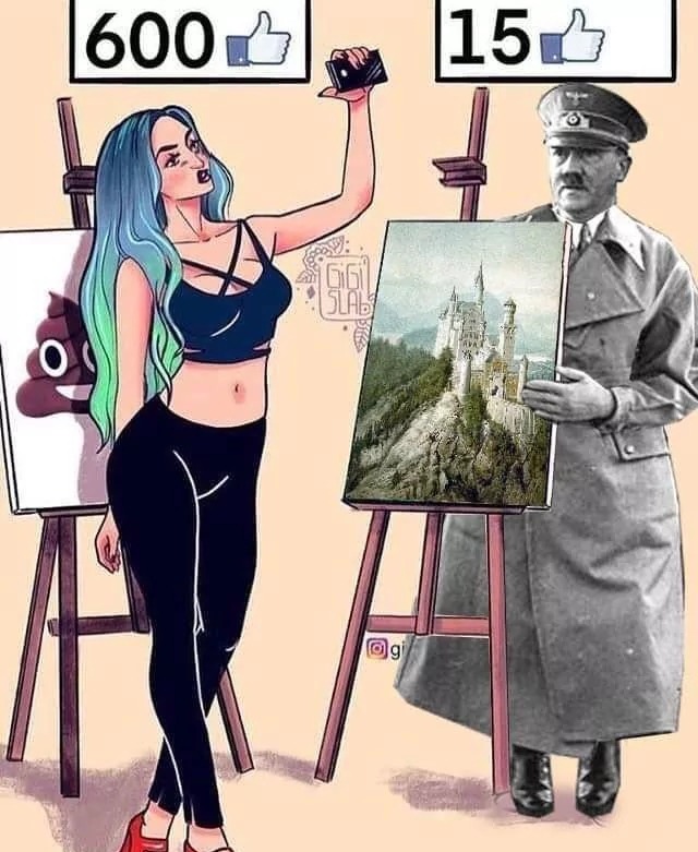 Hitler pintó toda la casa - meme