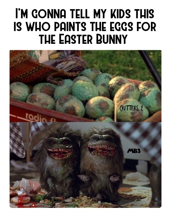 Easter Egg Critters - meme