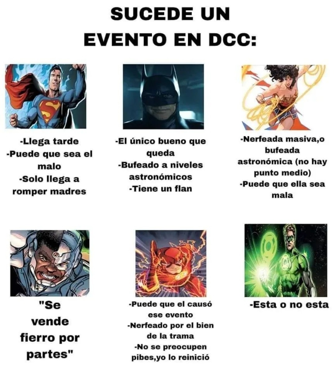 Evento en DCC - meme