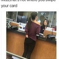 We use chip cards now