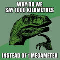 1000 Kilometers: 1 Megameter