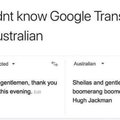 Google Translate does Australian now