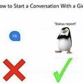 How to start a conversation with a girl