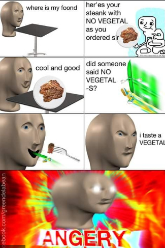 no vegital - meme